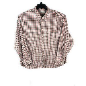 Barbour Men's XL Long Sleeve Button Up Multicolor Cotton Casual Adult Shirt A9
